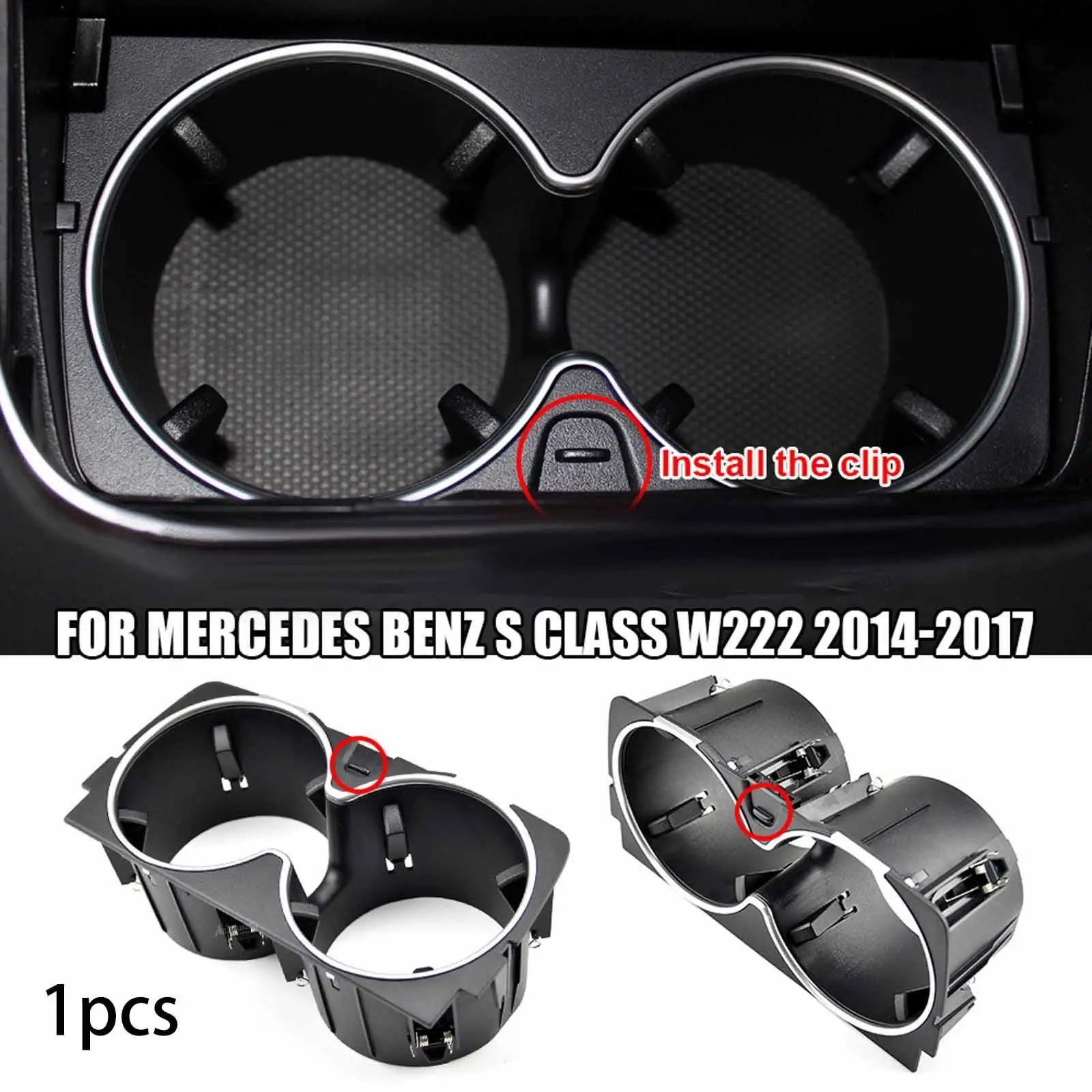 

Car Center Console Cup Holder Storage Box Easy Installation Water Cup Holder Multifunction for Truck Vehicle Parts