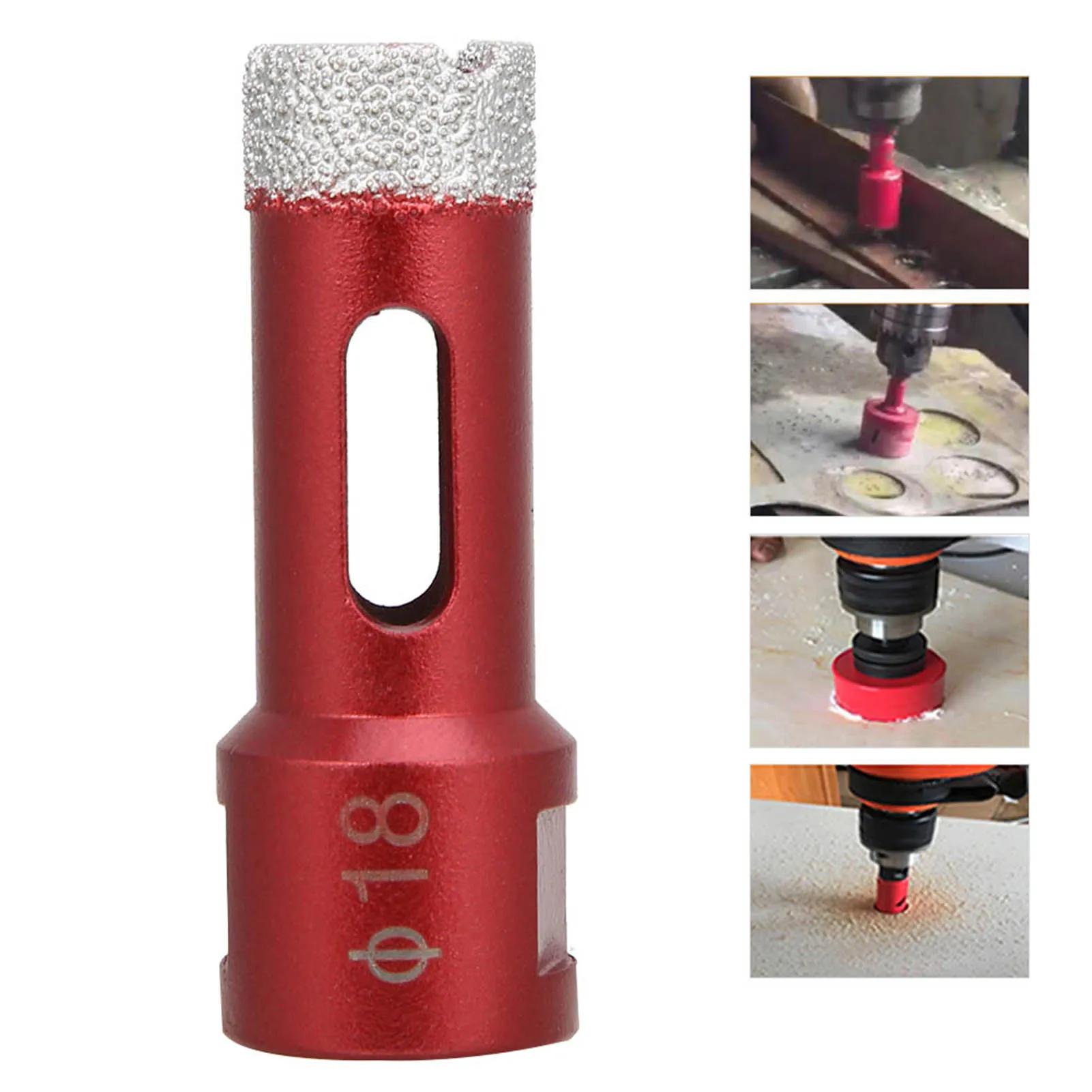 Broca de sierras perforadoras M14, accesorios de amoladora angular de hilo femenino para azulejos de cerámica, broca, herramienta eléctrica