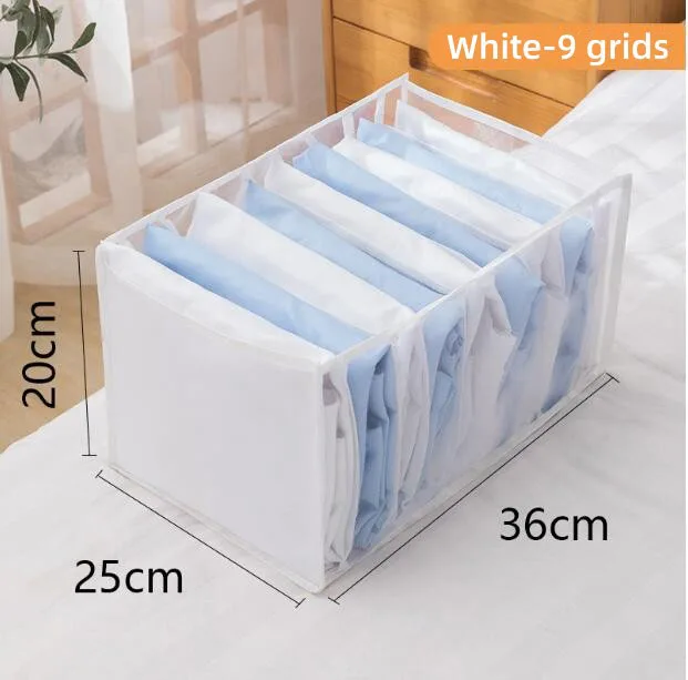 T-Shirt Storage Box Clothing Organizer Cabinet Long or Short Sleeve Wardrobe Storage Organizer Box Foldable Without Cover F1