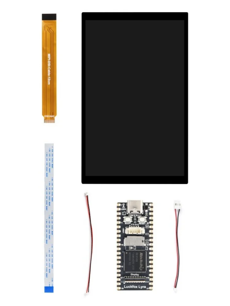 Placa de micro desenvolvimento Linux Luckfox Lyra RK3506G2, integra processadores Tripe-core ARM Cortex-A7 e ARM Cortex-M0, kit LCD