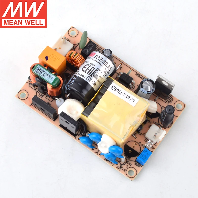 MEAN WELL PCB Medical Type RPS-30 Series Single Output Switching Power Supply RPS-30-3.3/5/7.5/12/15/24/48V