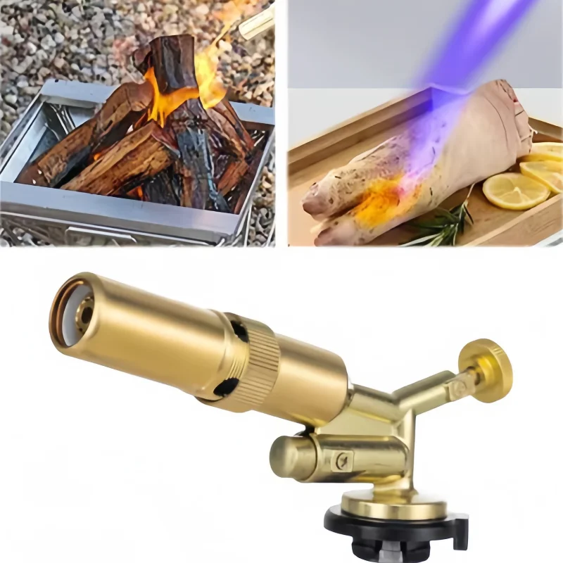 

Портативная сварочная газовая горелка, бутановая горелка, уличная зажигалка для кемпинга, барбекю, огнемет, кухонные принадлежности, сварочное оборудование