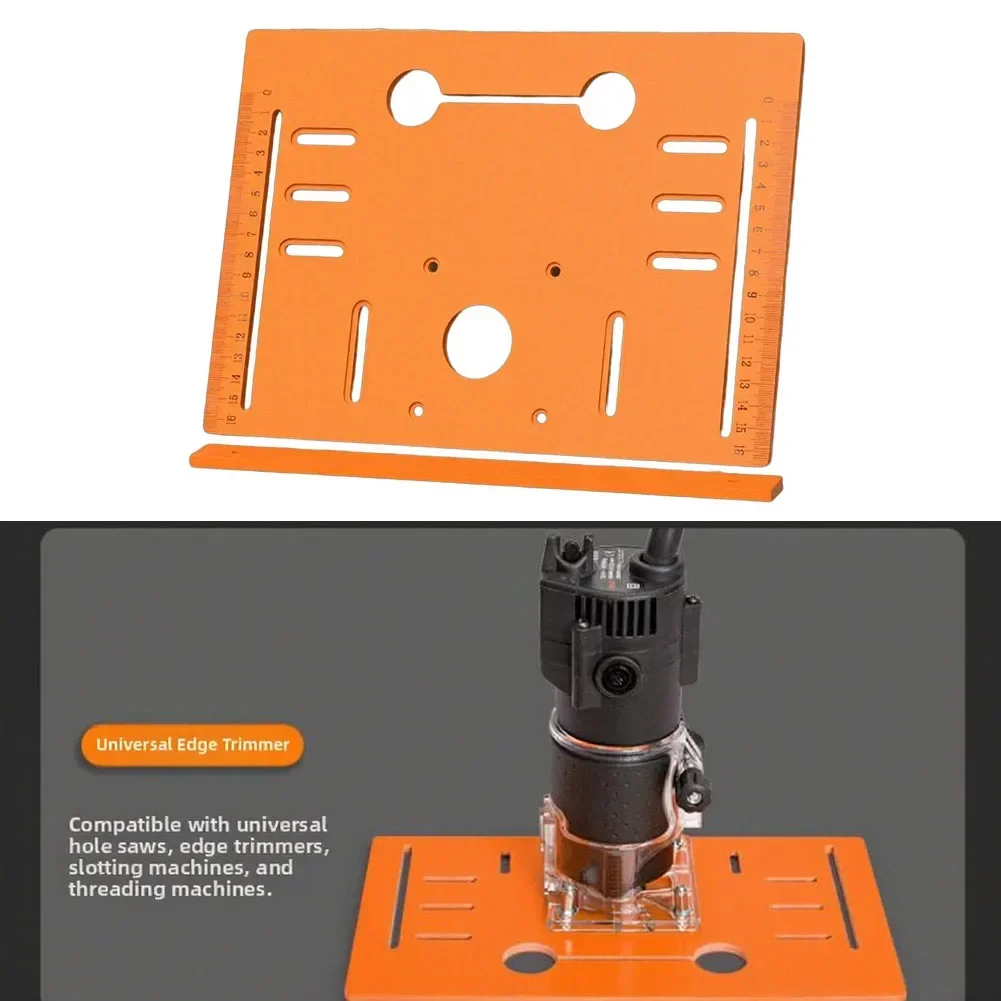 Woodworking Guide Base For Power Tools With Accurate Measurement Scale For Clean 45 Degree Angles And Straight Cuts