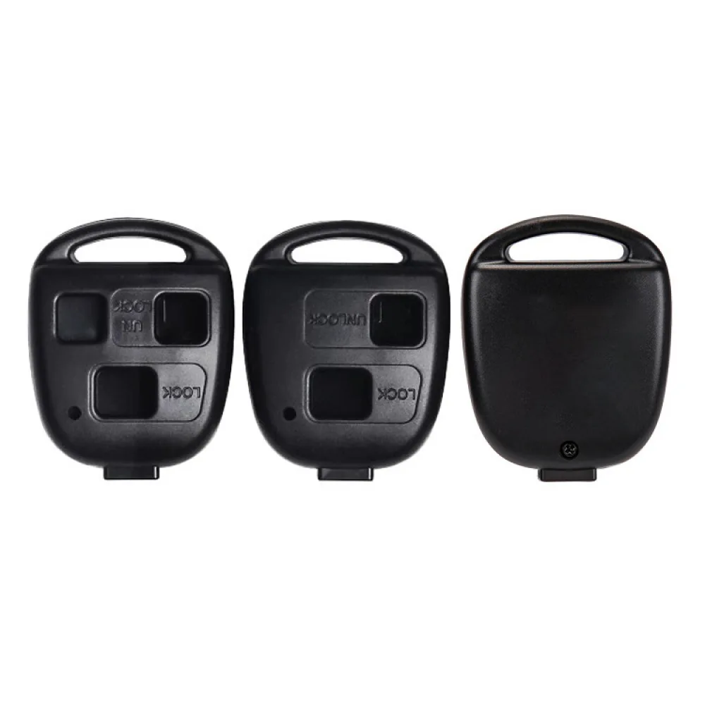 Replacement Remote Key Case For Toyota Lexus Prado 2 3 Button Fob Housing Durable Abs Plastic Auto Accessory Repair Shell
