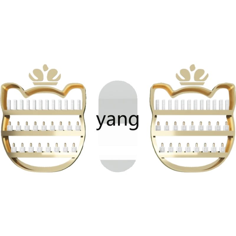 

LH металлический лак для ногтей, клей, стенд, полка для дизайна ногтей, настенная стойка для хранения