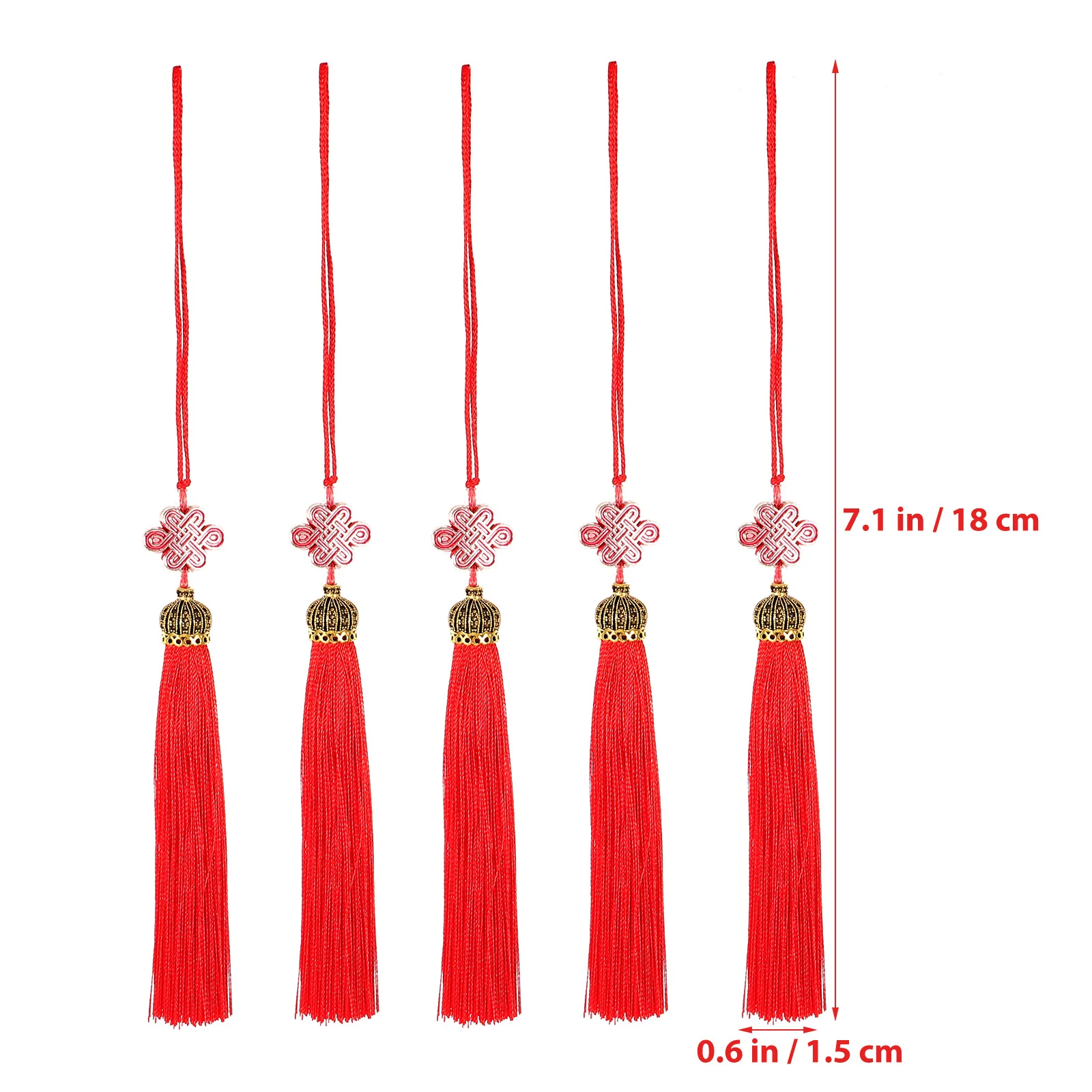 5 قطعة المعلقات الصينية عقدة شرابة معلقة الزينة التقليدية السنة الجديدة الباب الأمامي جدار زخرفة مهرجان الربيع معلقة #3