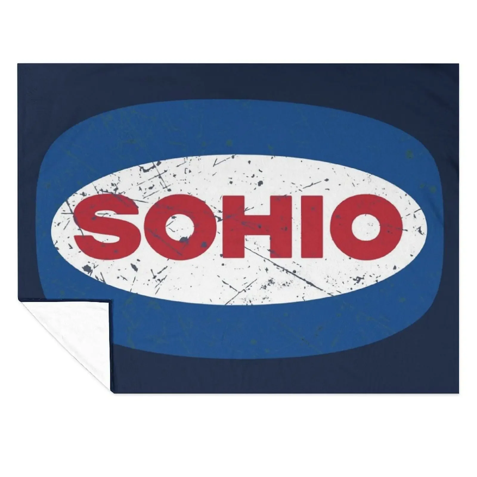 

Sohio Vintage Oil Company Throw Blanket Designers Nap Plaid Soft Plaid Blankets