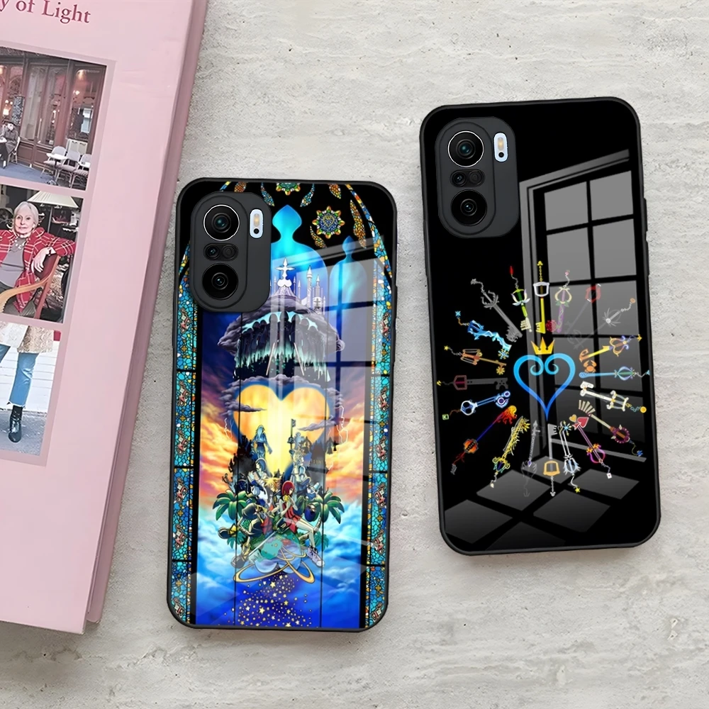 Kingdom Hearts Phone Case For Redmi 13 12 13c 12c Note 13 Pro Plus 11 12 Pro 10 12s 9t 11s Tempered Glass Cover