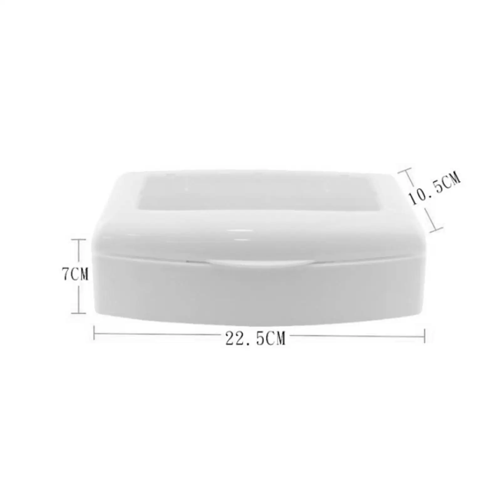 Sterilizer Box for Nail Tools Transparent Window Cleaning Tray Manicure Storage Organizer with Drainage