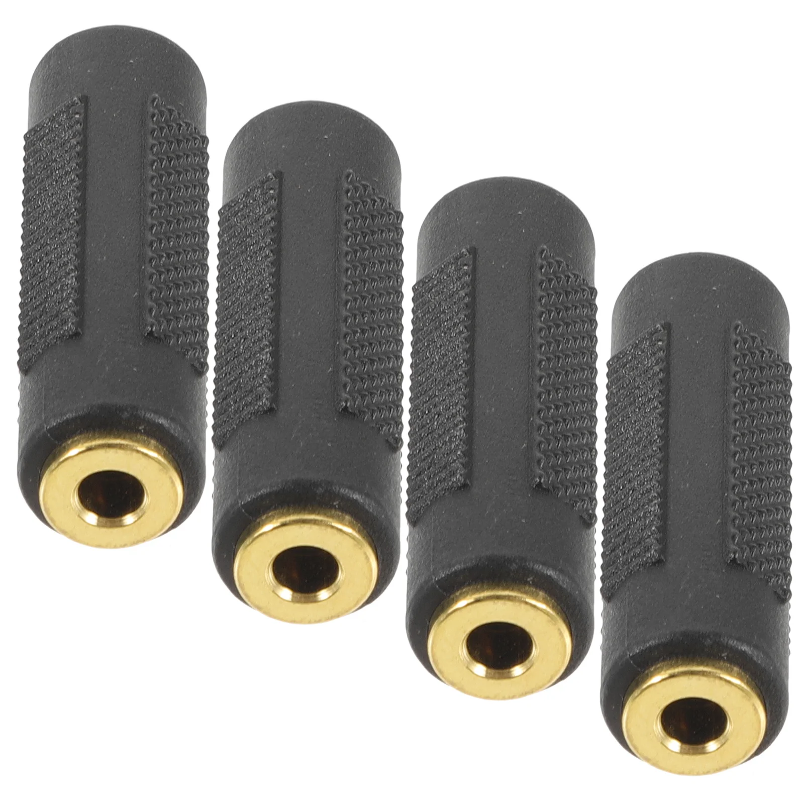 4 قطعة محول الصوت 3.5 مللي متر أنثى إلى أنثى موصل هيئة التصنيع العسكري محول الصوت ستيريو لتوصيل سماعات الميكروفون