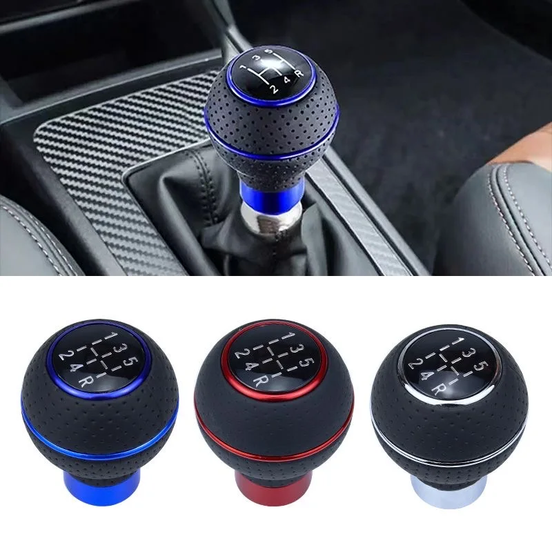 

Universal 5 Speed Aluminum Gear shift knob AT MT Shifter Lever Fit For Honda Toyota Nissan Mitsubishi Ford Chevrolet Subaru Jeep