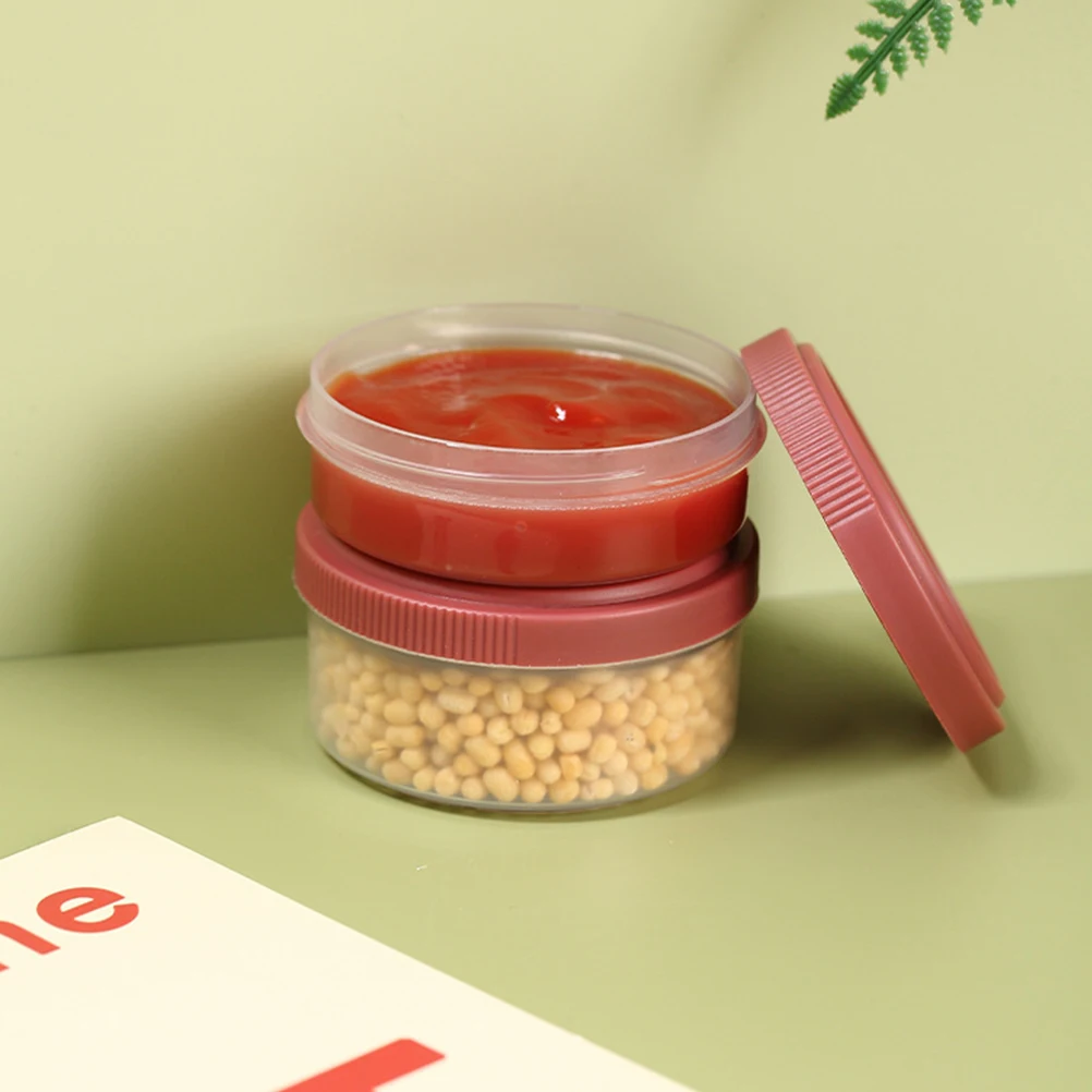 

Leak-proof Condiment Container Containers with Lids Food Storage Microwave Safe Freezer for