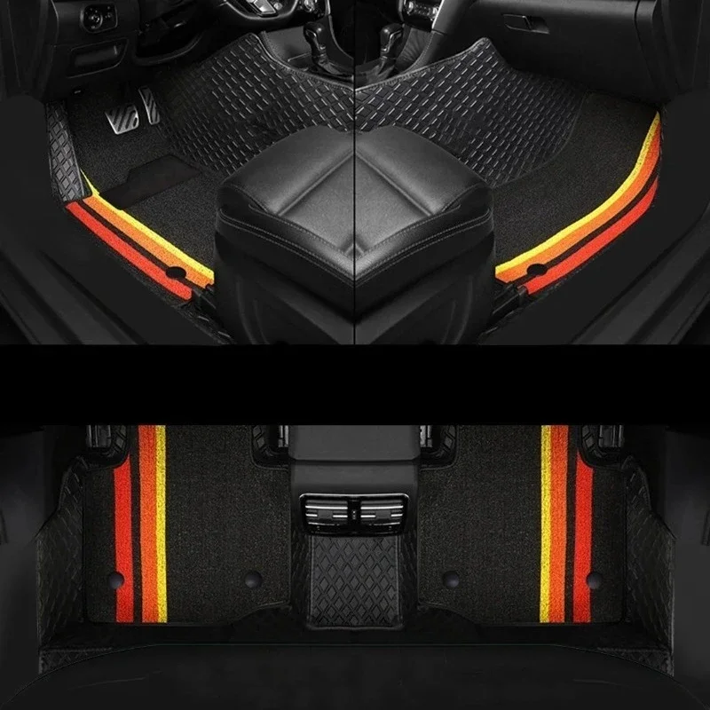 A full set of high-quality car carpet mats is especially suitable for luxury double-layer 5D 7D car floor mats