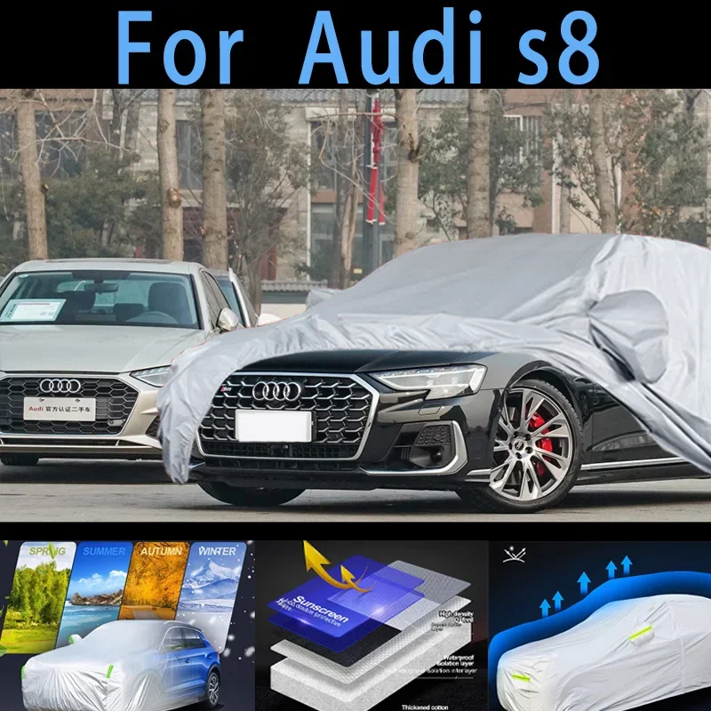 For Audi s8  Car protective cover,sun protection,rain protection, UV protection,dust prevention auto paint protective