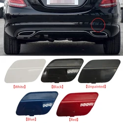 For Mercedes W205 Car Rear Bumper Tow Hook Cover Cap Black White For Benz C Class C180 C200 C220 C250 C300 2058850224 2015-2021