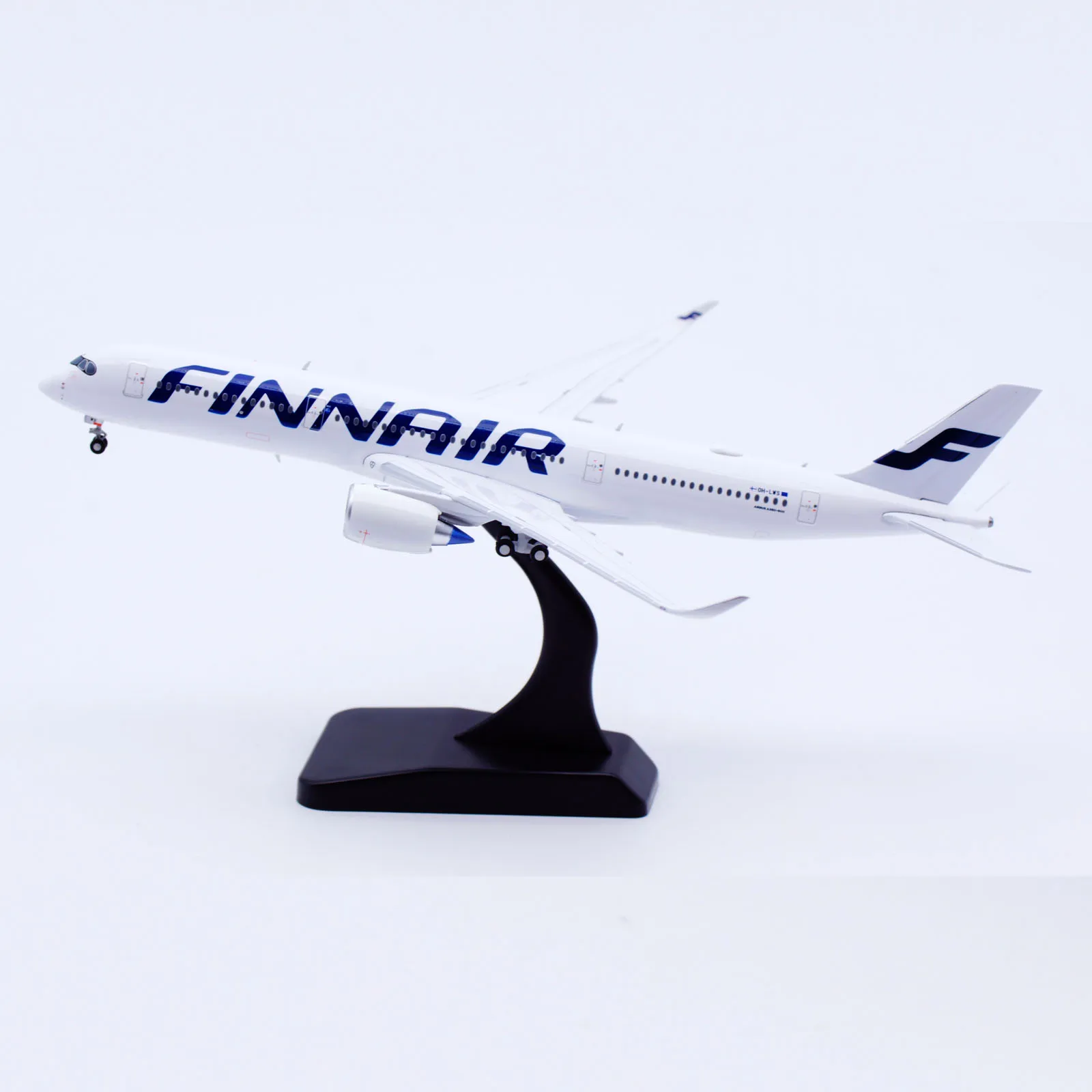 XX40AnthAlloy Collection Avion Cadeau JC Ailes 1:400 Finnair Airbus A350-900XWB Moulé Sous Pression Avion Jet Modèle OH-LWS avec Support