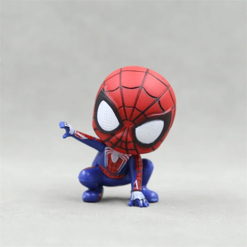 Figura de acción de Spiderman de Marvel, modelo de dibujos animados bonitos, abalorio de moda, accesorios para el hogar, decoración de coche, decoración de habitación, juguetes para niños, regalos