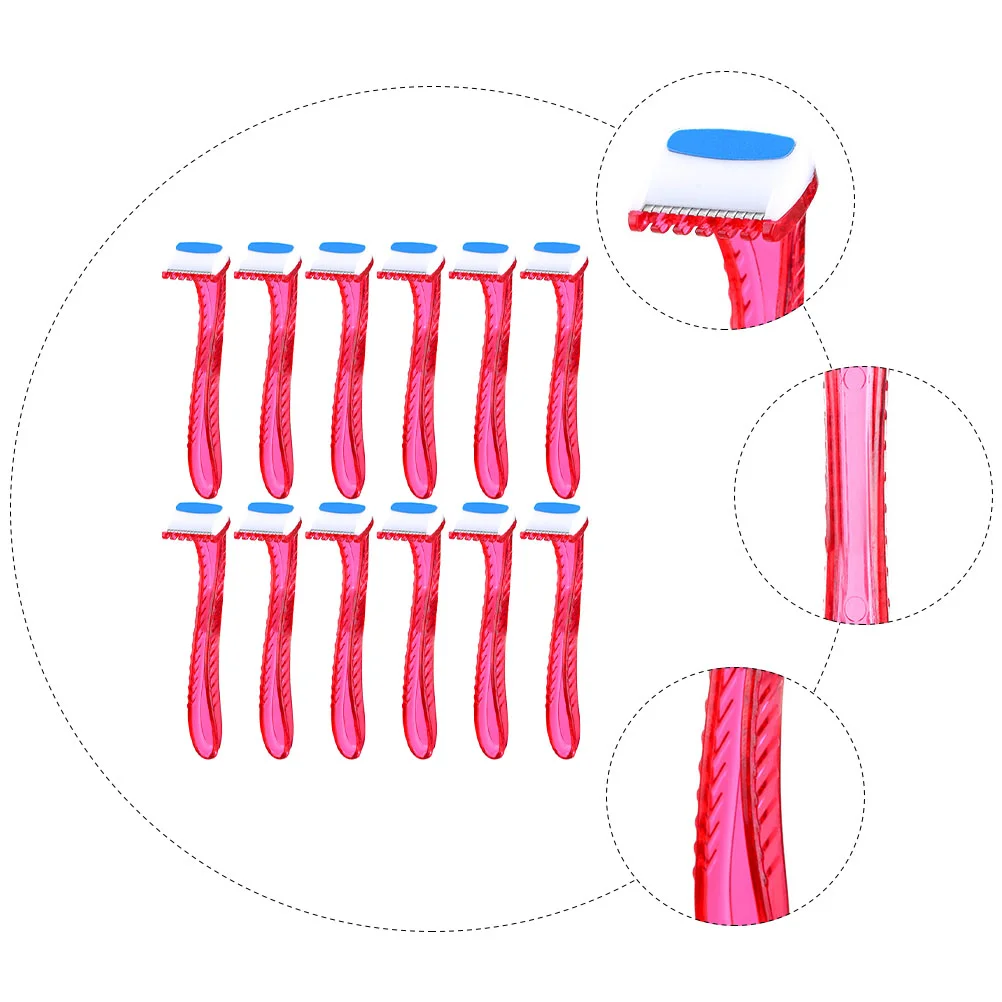 

12 Pcs Women Razor Hair Removal Disposable Shaver Womens Razors for Shaving Face Removing Device Eyebrow Trimmers