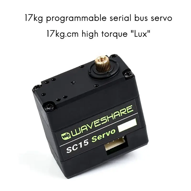 3X Waveshare SC15 Servo 17Kg.Cm High Torque Programmable Serial Bus Servo High-Precision Metal Gear 180° Rotation