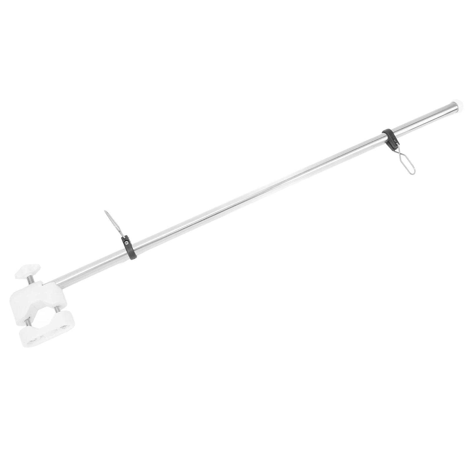 Marine Flag Pole 21in Stainless Steel 22.2‑25.4mm Rail Mount for Yacht Car RV Boat Flag Pole OEM Replacement Part