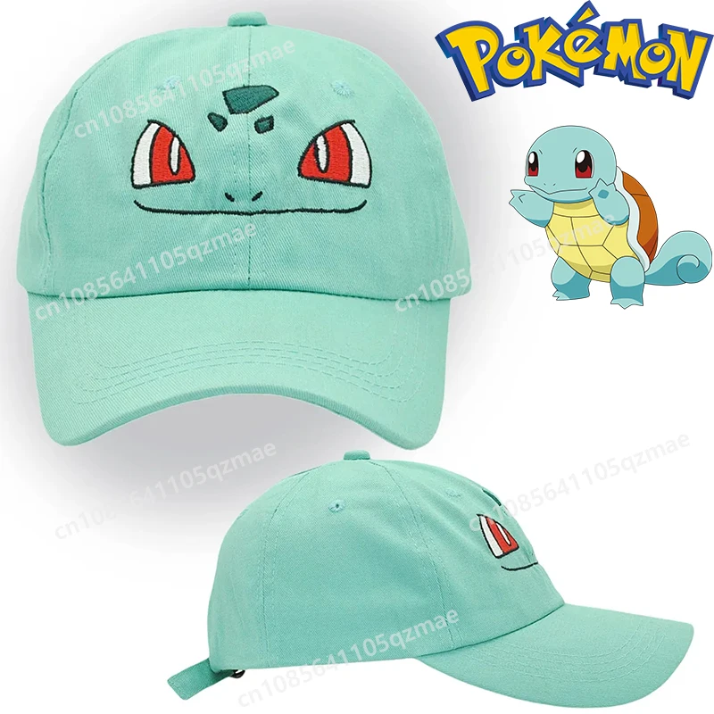 

Pokémon Bulbasaurs Cotton Cap Cartoon Figure Kawaii Anime Peripheral Baseball Hat Peaked Cap Sunshade Sunscreen Children Gifts