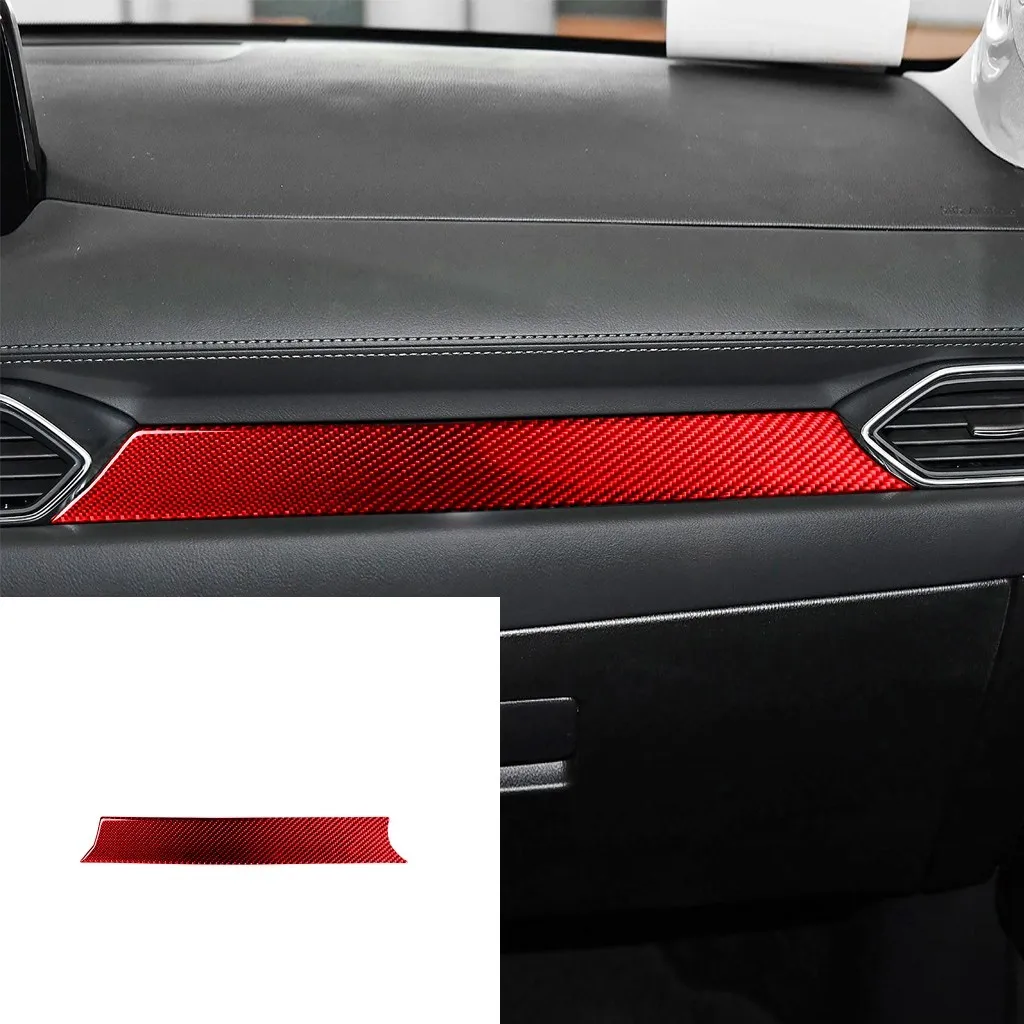 For Mazda CX-5 CX5 KF 2017-2022 Carbon Fiber Door Handles Windows Control Gear panel Trim Decoration Frame Interior Accessories