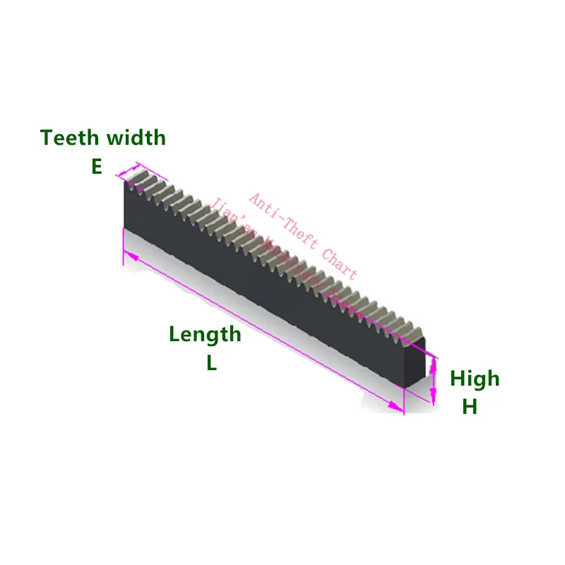 0.6die 0.7 Mod POM Carbon Steel Copper Aluminium Alloy Module 0.6 Rack Spur Gear Mini Linear Guide Cnc Engraving Machine 0.7M