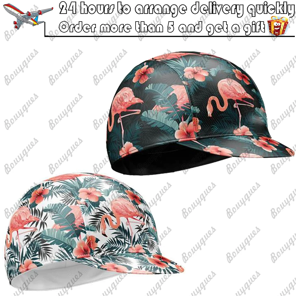 New Flamingo cycling Caps Men and Women Multiple Style Options Headdress Breathable MTB Cycling Biking Hat Sports Triathlon