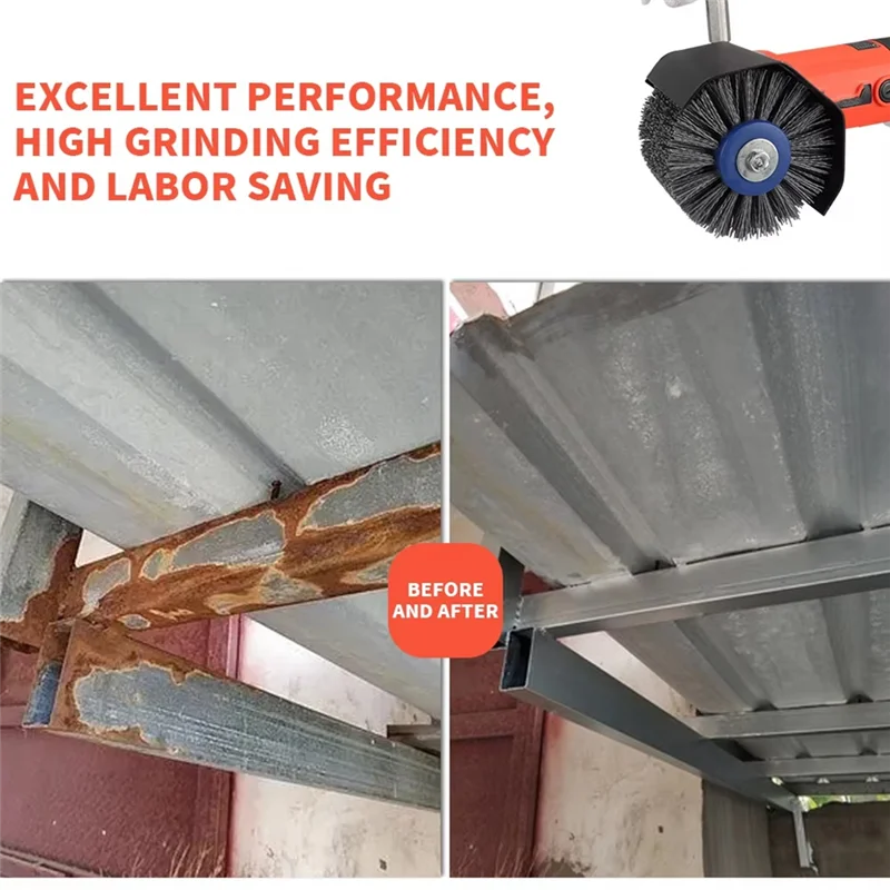 ABFA 120 × 100 × 19 ミリメートルナイロン研磨ワイヤードラム研磨ホイール電動ブラシ木工金属加工ブラシツール