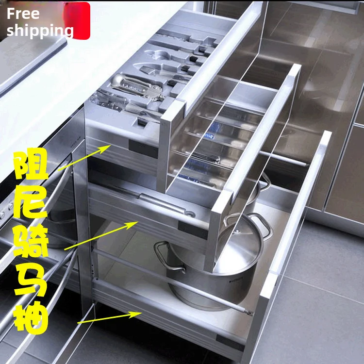 Soft Close Metal Drawer Box Slides Damping Undermount Runners Kg Load Mm Lengths Heights Kitchen Cabinet Wardrobe Drawers