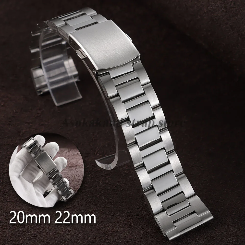 

Ремешок из нержавеющей стали 20 мм 22 мм для Huawei Watch GT6 GT5 GT4 GT3, металлические ремешки, стальной ремень с тремя бусинами, браслеты с пряжкой