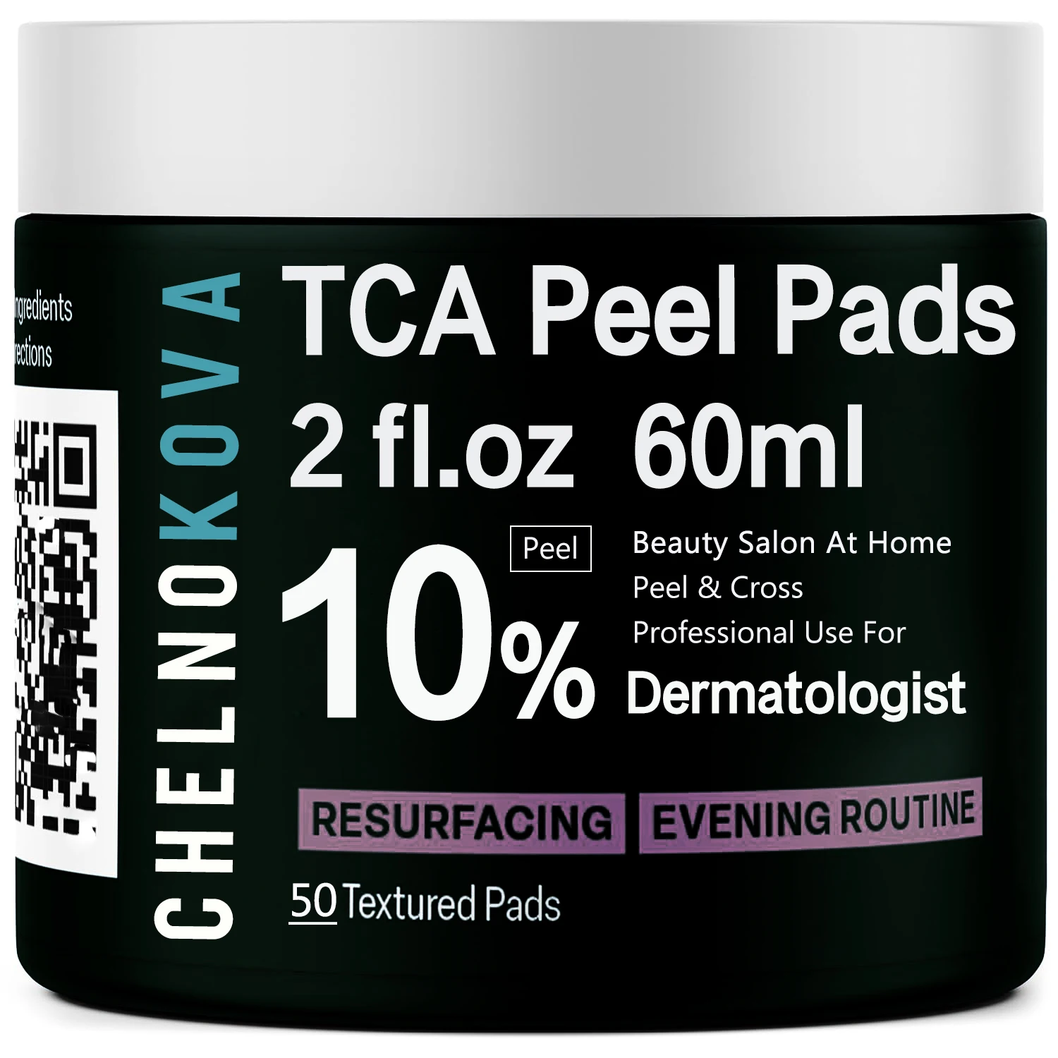 TCA , TCA Peeling Pads , Tca Chemical peel Pads , 75 pads in box , 20 30 35 50 70 ordinary for face body cleaning , cross ,