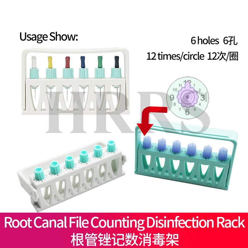 

12 раз, 6 отверстий, стоматологический подсчет файлов корневых каналов, стерилизационная стойка, держатель эндофайлов, автоклавируемый стоматологический инструмент