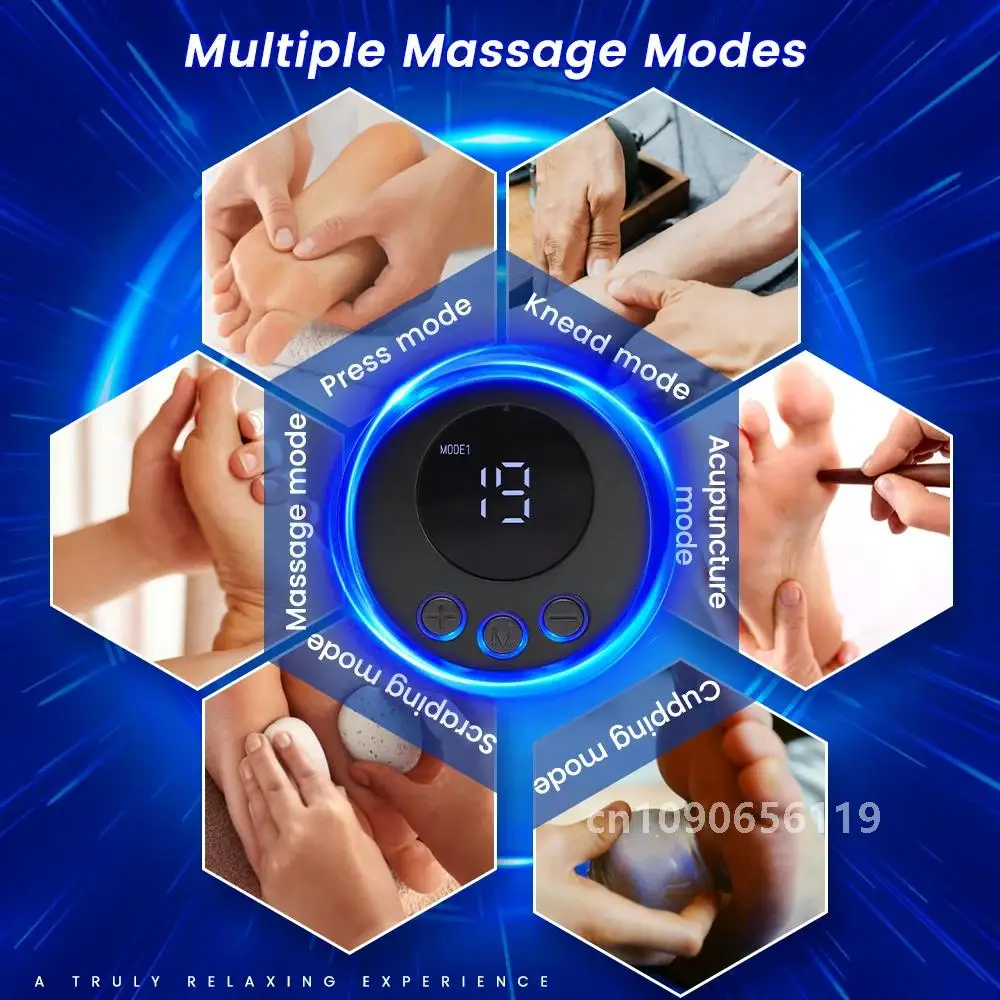 EMS Electric Foot Massager Pad Portable Foldable Massage Muscle Stimulator Relief Pain Improve Blood Circulation Relax Feet