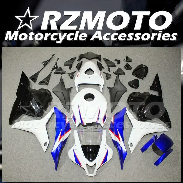 

4Gifts New ABS Fairings Kit Fit for HONDA CBR600RR F5 2009 2010 2011 2012 09 10 11 12 Bodywork Set Blue White