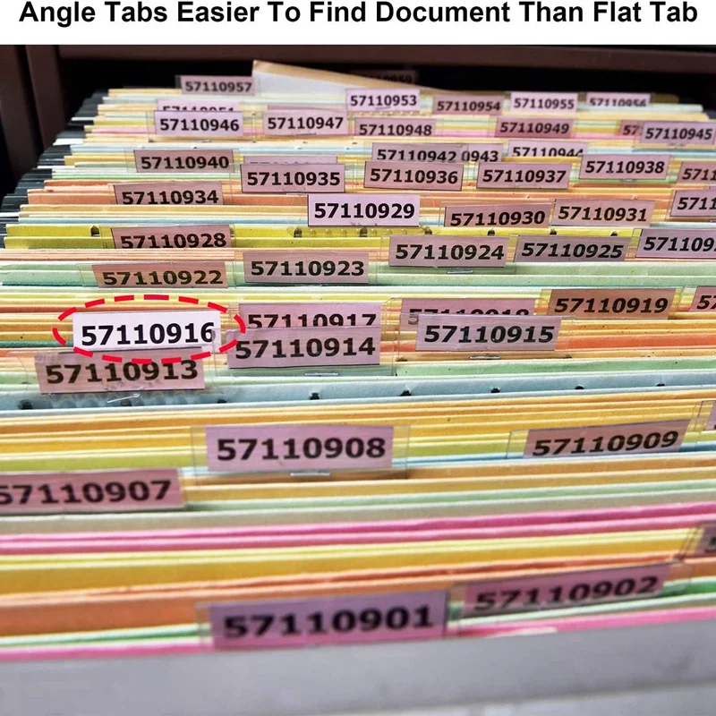 Hot TTKK 120 ชุดแฟ้มเอกสารแท็บ 2 นิ้วแขวนโฟลเดอร์แท็บและMulticolorแทรกสําหรับQuick Identificationแขวนไฟล์