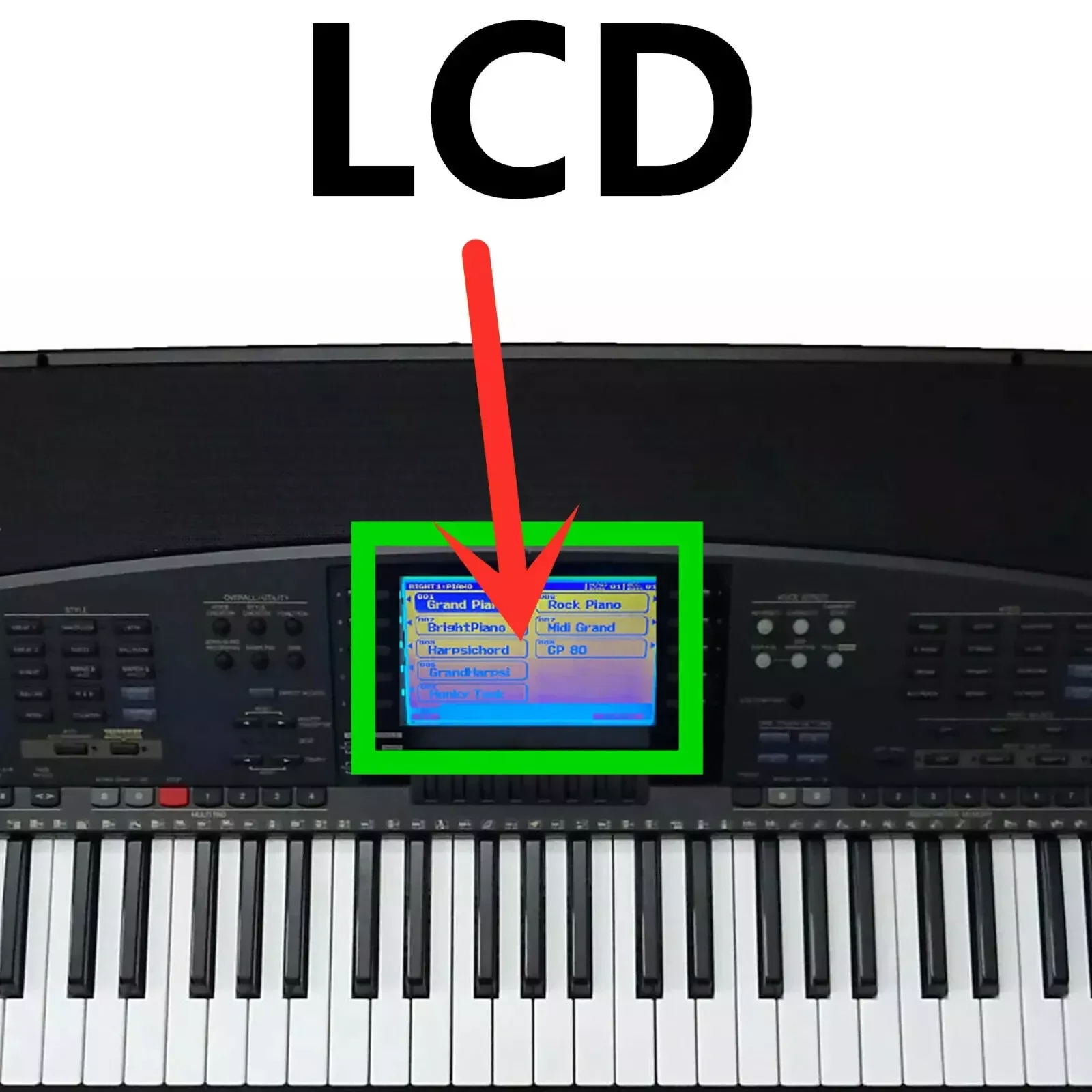 LCD Fit For Yamaha PSR-7000 Display Screen Repair Replacement