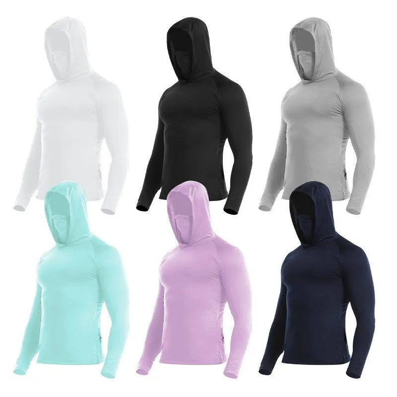 Men's Outdoor Running Fitness T-shirt Hoodies Quick Dry Sport Shirt Men Top Gym Trainning Exercise Coat Male Sweater Clothes 53