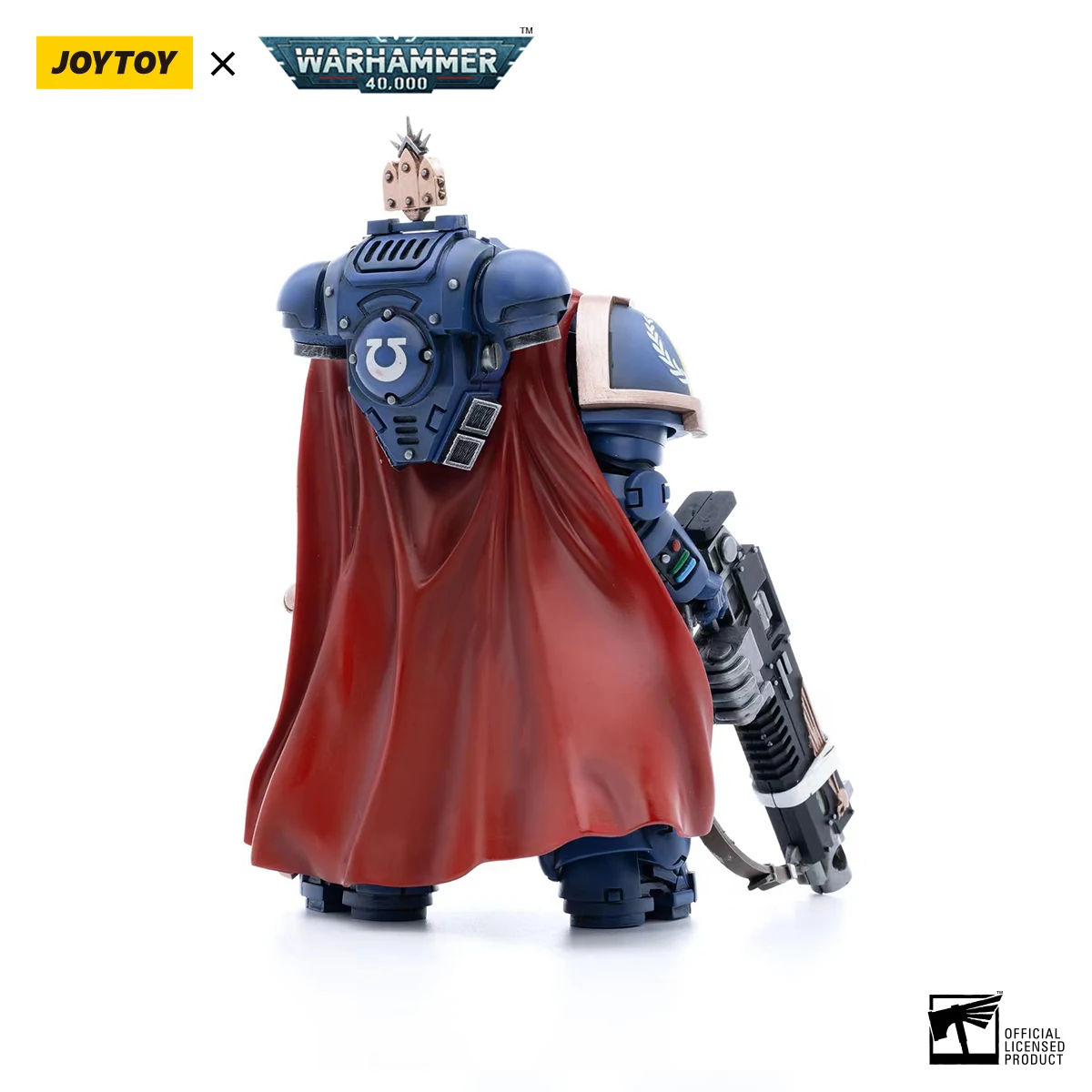 Figurine d'action JOYTOY Warhammer 40K 1/18, Capitaine des Ultramarines avec fusil à canon lourd Master-crafted