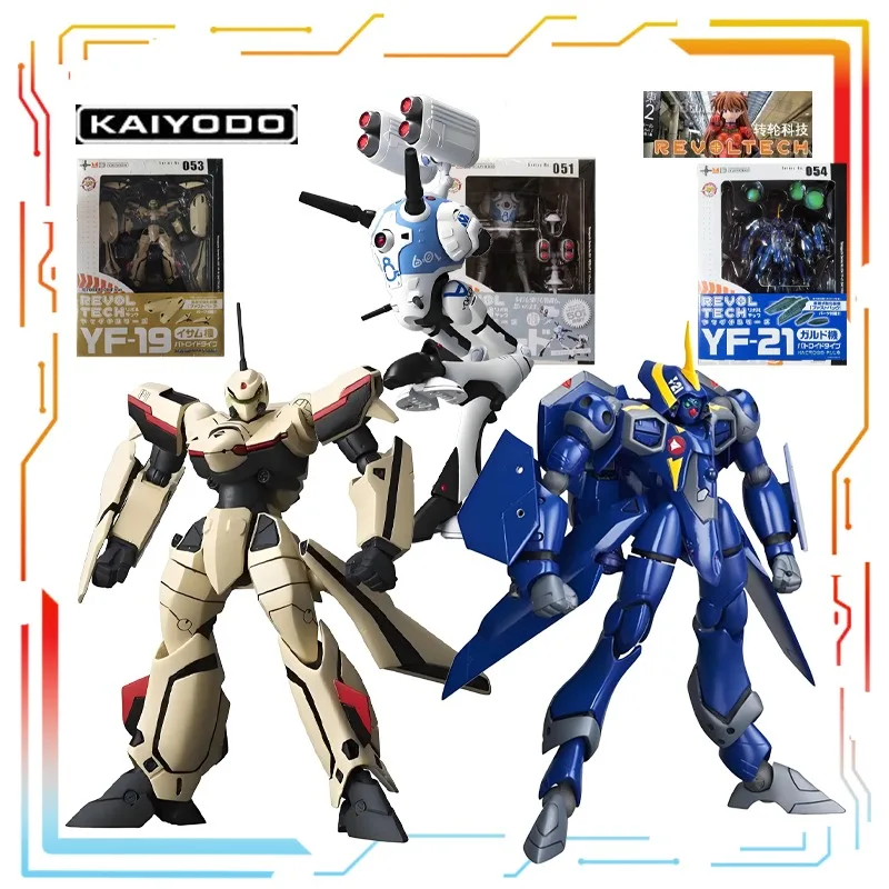 

Kaiyodo Original Mecha Products Are Movable Series Macross Plus Anime Action Figure Model Toys Model Ornaments Gifts for Boys