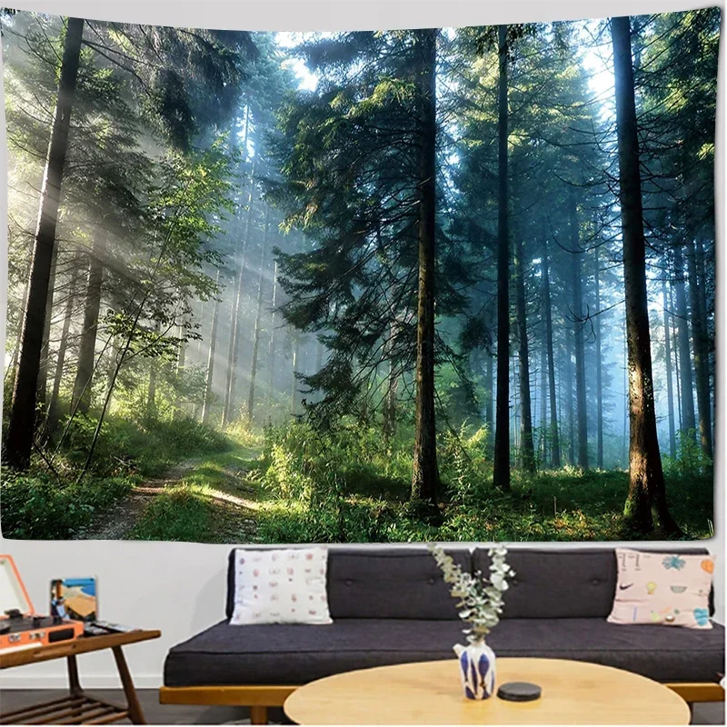 Scene Tree Forest Tapestry Tree Tapices Room Wall Art Home House Bedroom  Aesthetic Decor For 2023 Tapiz Y2k Arazzi Hanging