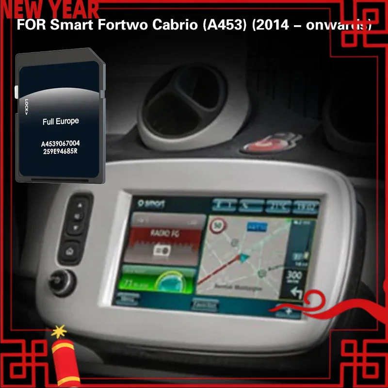 

Compatibility For Smart Fortwo Cabrio (A453) (2014 - onwards) Sat Nav Map Memory Card Use In England Spain Poland Italy Norway