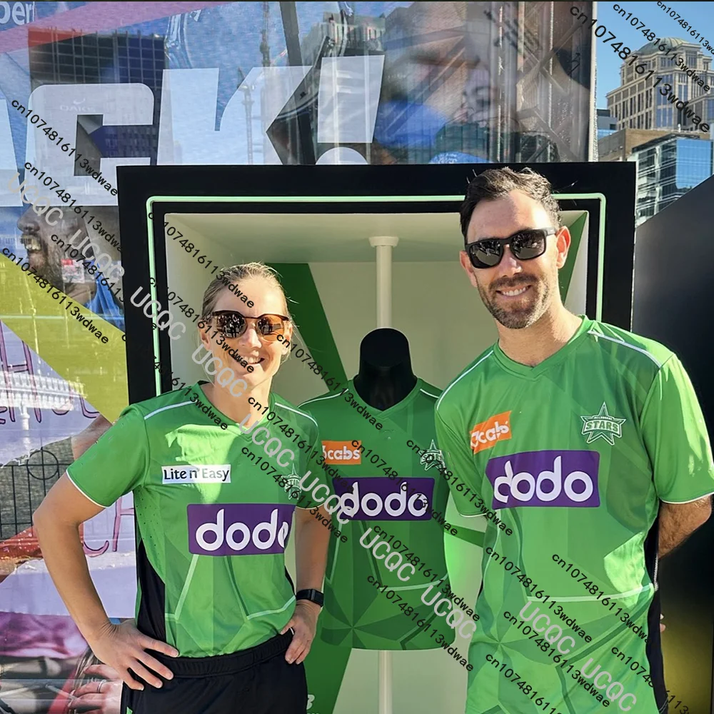 

New 25/26 Australia Cricket Training Jersey WBBL Sports Jersey Men Women Jersey For Fans Melbourne Stars 3D Print Sports Jerseys