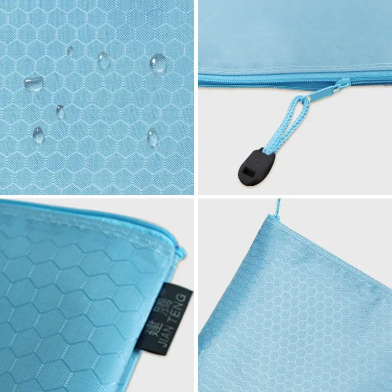 A4 Waterproof File Folders Football Pattern Thick File Bag Student Teacher Document Bag Business School Supplies