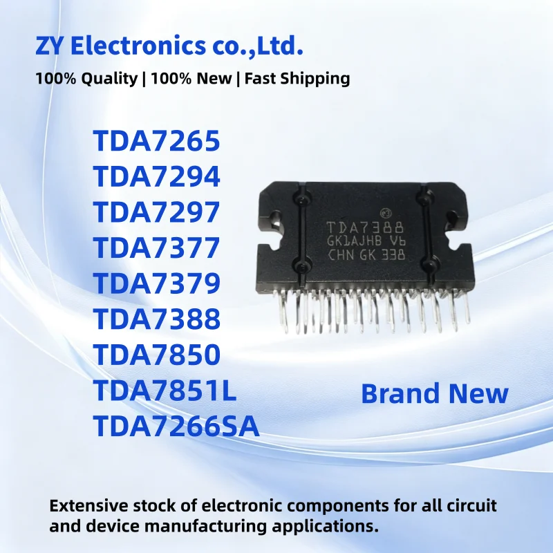 5PCS New TDA7377 TDA7294 TDA7850 TDA7851L TDA7388 TDA7265 TDA7266SA TDA7379 TDA7297 ZIP-15 ZIP-11
