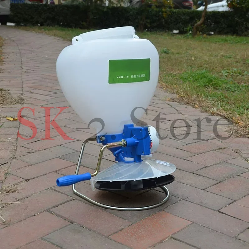 Easy planting seeder rapeseed grass seed sprinkling snail medicine fertilizer seed hand crank back small seeder multi-function
