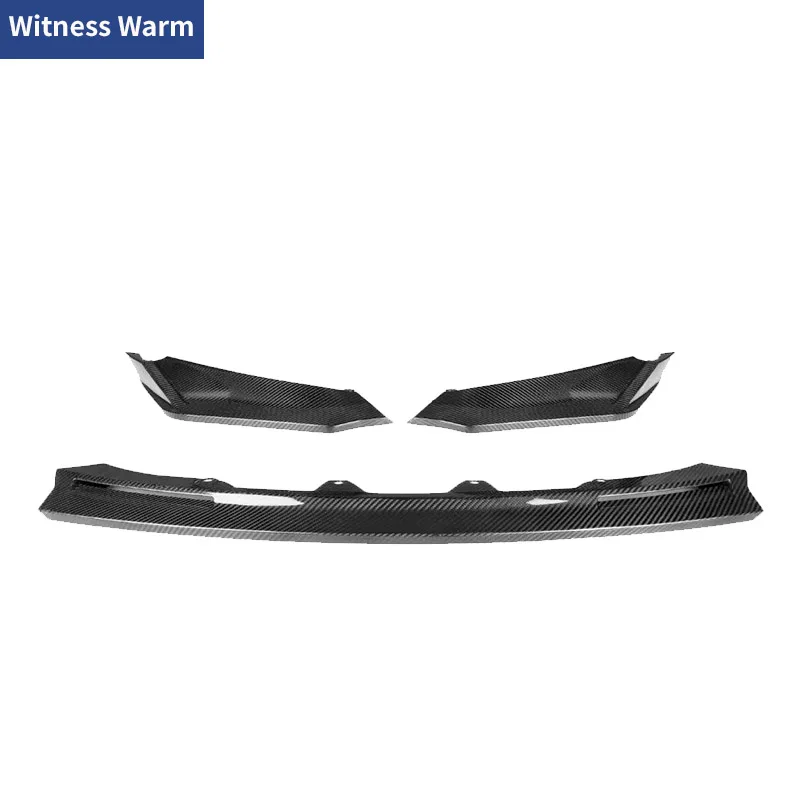 Dry Carbon Fiber Front Bumper Splitter Lip Body Kit Spoiler Diffuser V Style For BMW 3 Series 4 Series G80 G82 G83 M3 M4 2021+