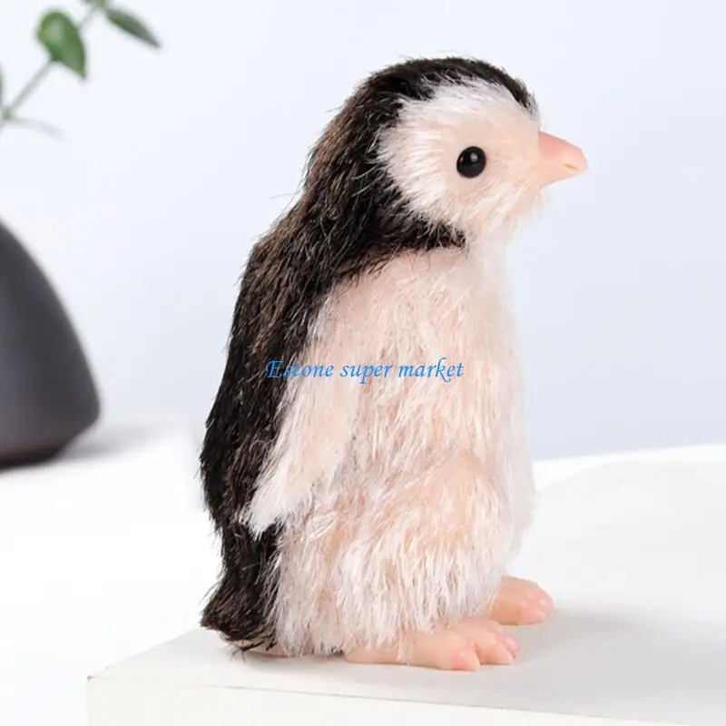 

090B Silicone Penguins Figure Toy Collectible Figurine Raise A Pet Child Playful Toy