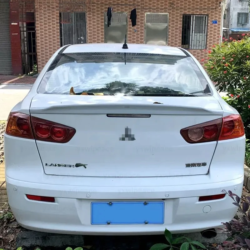 For Mitsubishi Lancer EX Evo Spoiler 2008 2009 2010 2011 2012 2013 2014 2015 ABS Plastic Unpainted Color Rear Trunk Lip Spoiler