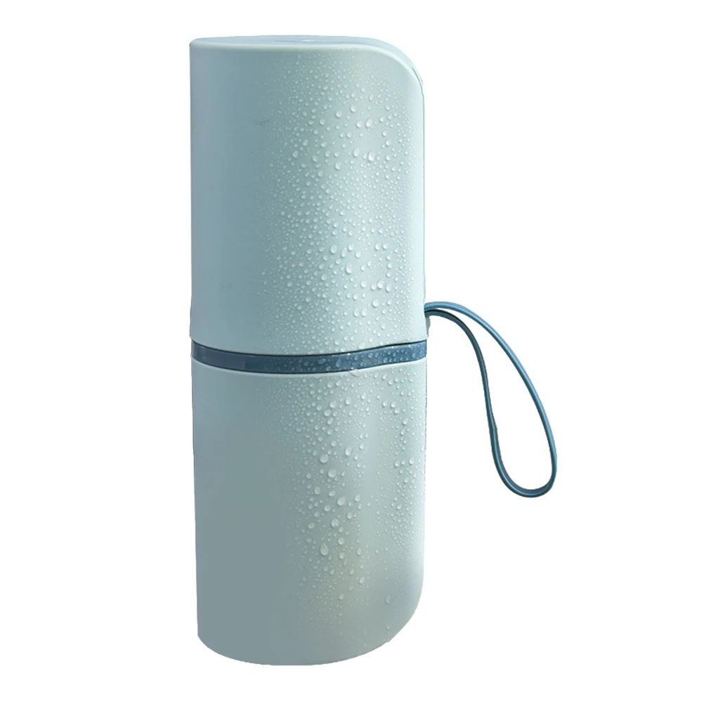

Holder Travel Toothbrush Holder Travel Toothbrush Case Blue Small Size Lightweight Camping Mouthwash Case